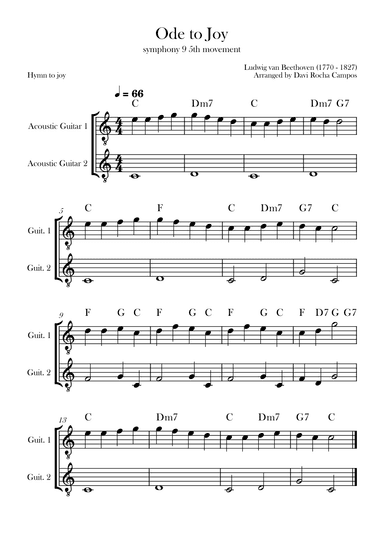Ode To joy (Symphony 9 5th movement) (arr. Davi Rocha Campos)