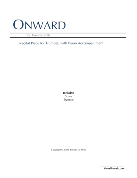 Onward: Recital Piece for Trumpet