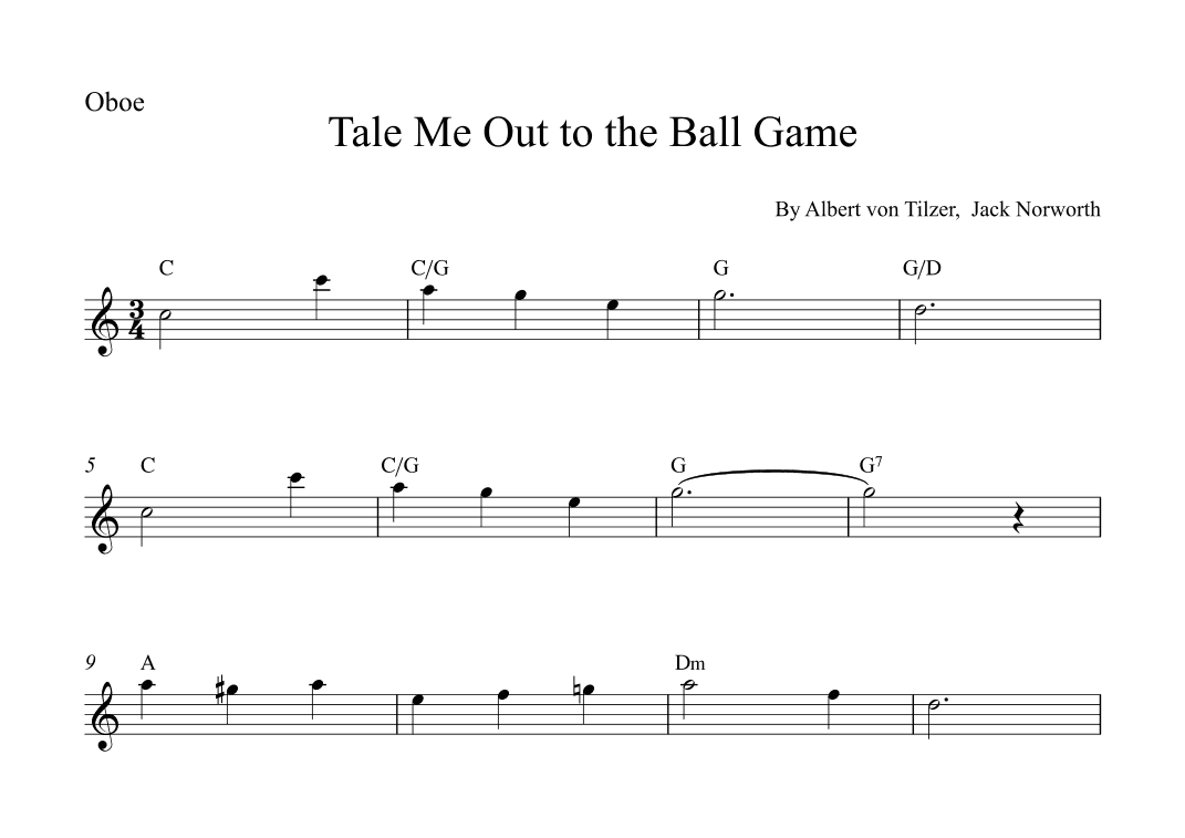 Take Me Out To The Ball Game (arr. Alex Nunes Rodrigues)