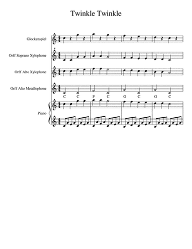 Twinkle Twinkle Little Star Orff Arrangement (arr. Airom Camua)