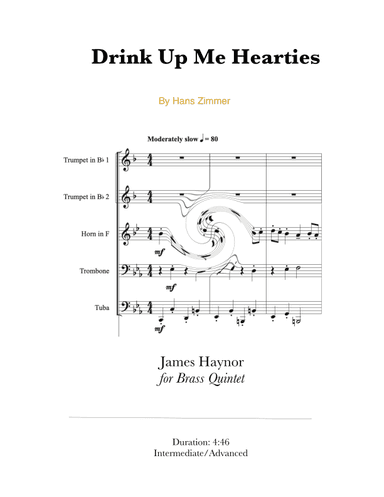 Drink Up Me Hearties (arr. James Haynor)