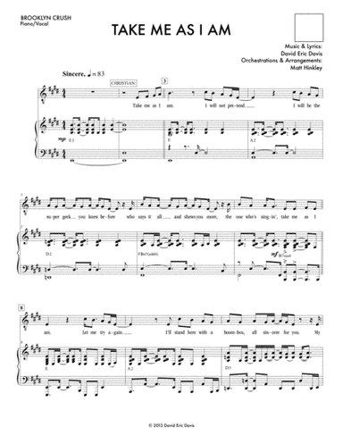 Take Me As I Am (from "Brooklyn Crush")