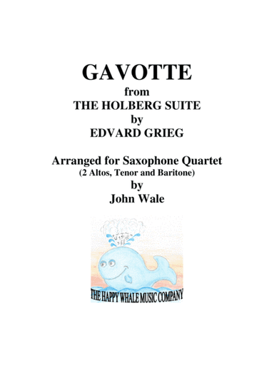 GAVOTTE from the HOLBERG SUITE (Sax quartet) (arr. John Wale)