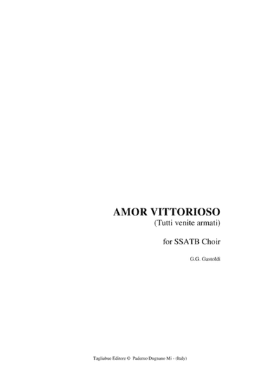 AMOR VITTORIOSO (Tutti venite armati) - For SSATB Choir