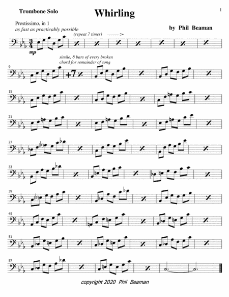 Whirling-trombone solo