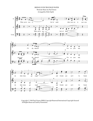 Bridge Over Troubled Water (arr. Erkki Sipilä)