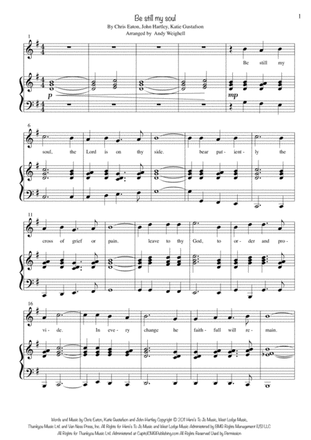 Be Still My Soul (arr. Andy Weighell)