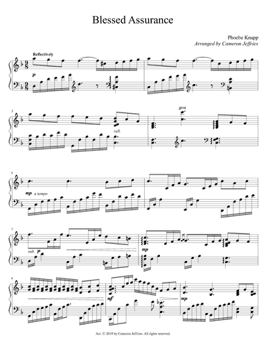 Blessed Assurance (arr. Cameron Jeffries)