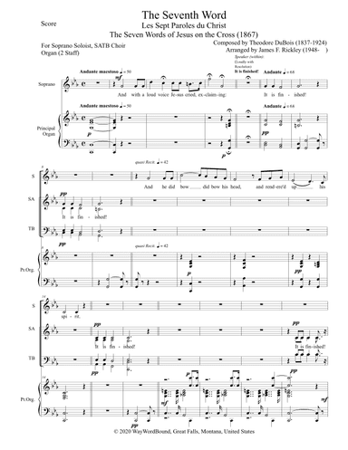 The Seventh Word - Earthquake - Chorale from The Seven Words of Jesus on the Cross (1867) (arr. James F. Rickley)