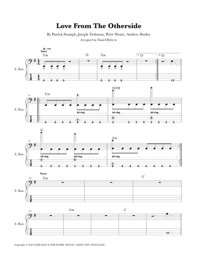 Love From The Otherside (arr. Daniel Roberts)