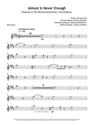 Almost Is Never Enough (arr. David Lartey)