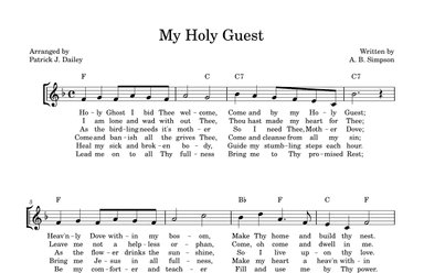 My Holy Guest (arr. Patrick J. Dailey)