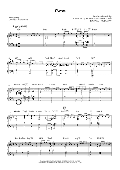 Waves (arr. Laurent Lemmens)