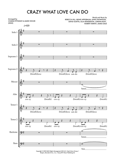 Crazy What Love Can Do (arr. James Taylor & Charlie Pittaway)