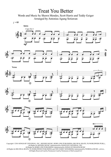 Treat You Better (arr. Antonius Agung Setiawan)