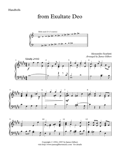Exultate Deo (arr. James Gilbert)