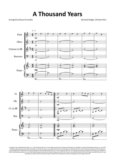 A Thousand Years (arr. Glauco Fernandes)
