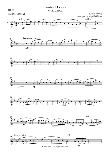 Laudes Domini (arr. Nigel Williams)
