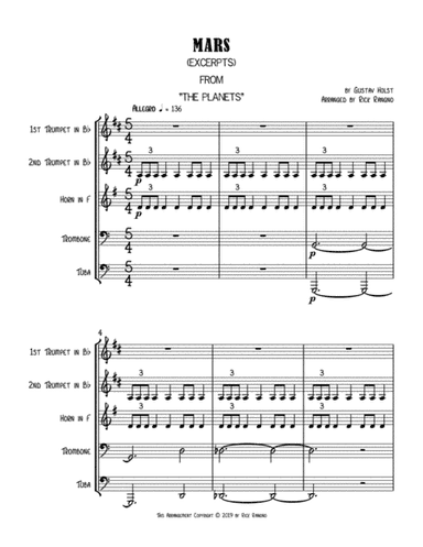 Mars (Excerpts) (arr. Rick Rangno)