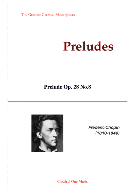 Chopin-Prelude Op. 28 No.8 for piano solo (arr. MPS)