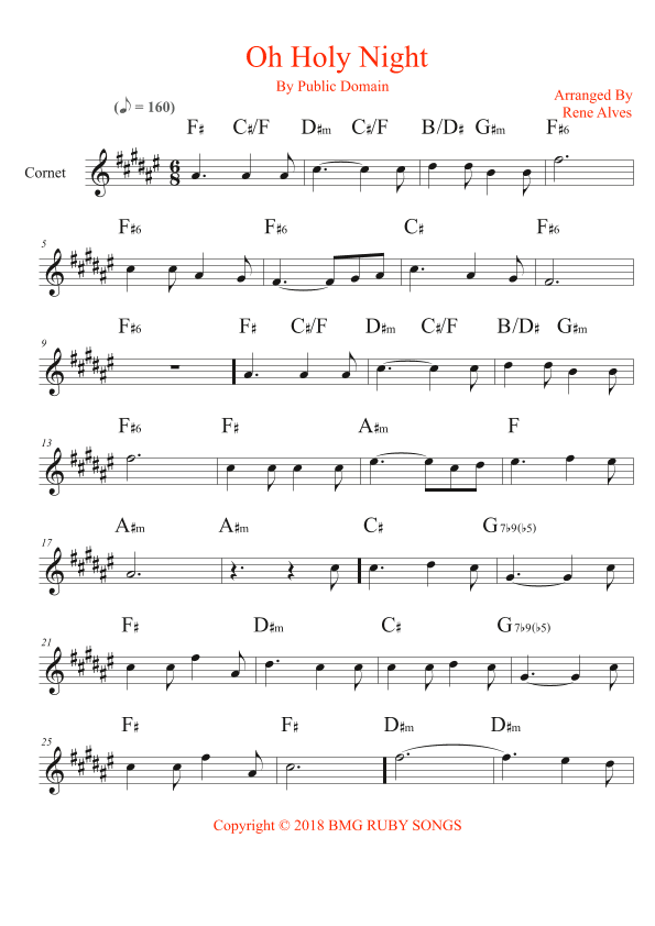 oh holy night (arr. Rene Alves)