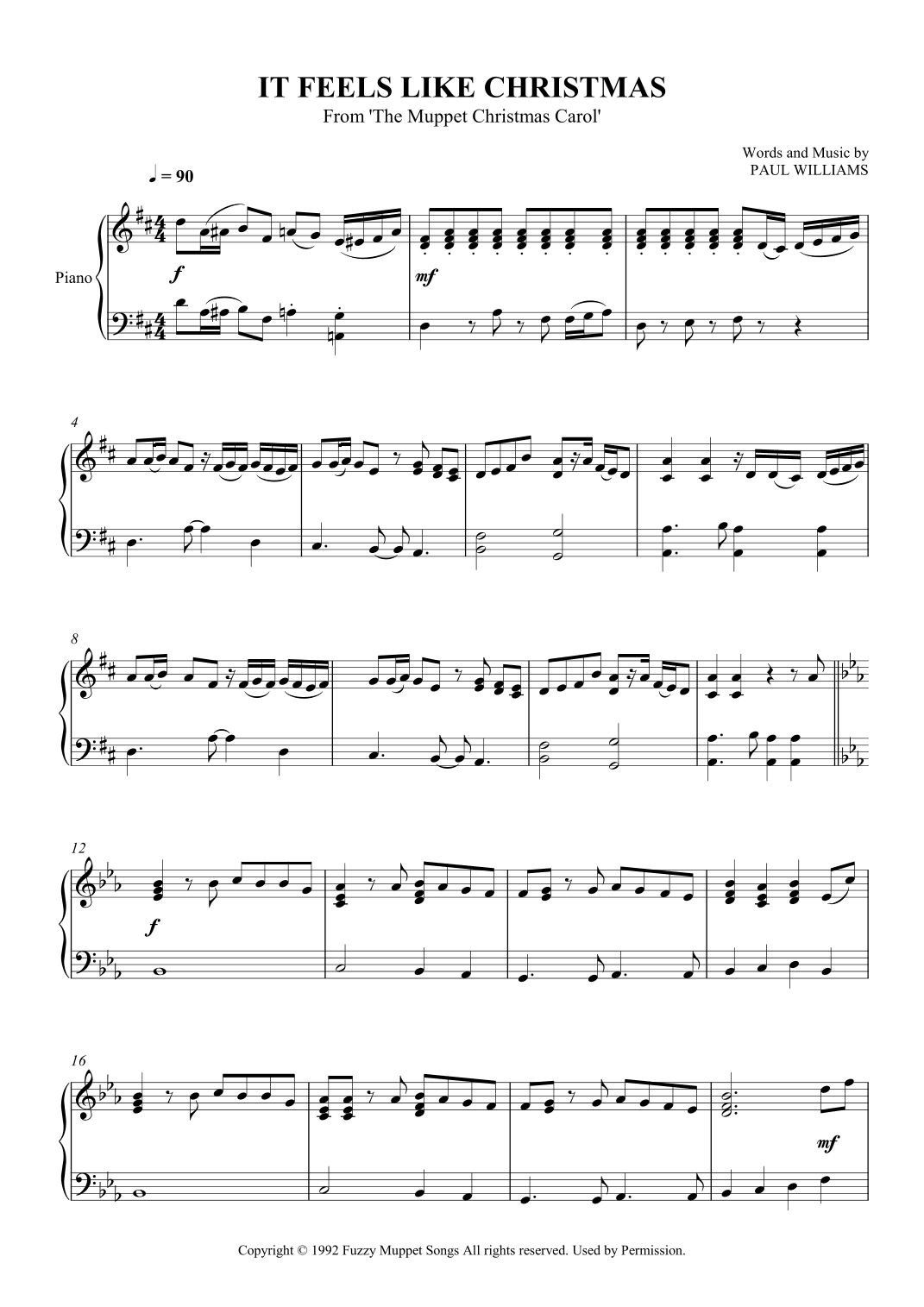 It Feels Like Christmas (arr. SCMusic)