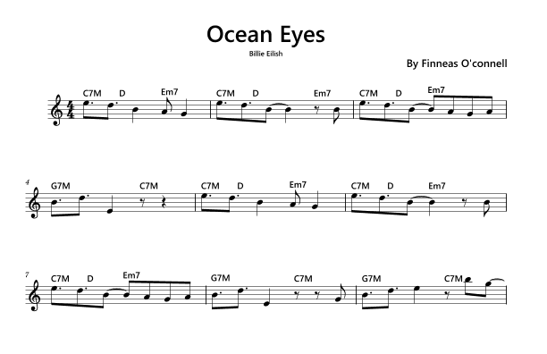 Ocean Eyes (arr. Funtom)