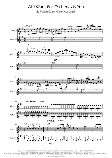 All I Want For Christmas Is You (arr. Ygor Nunes)