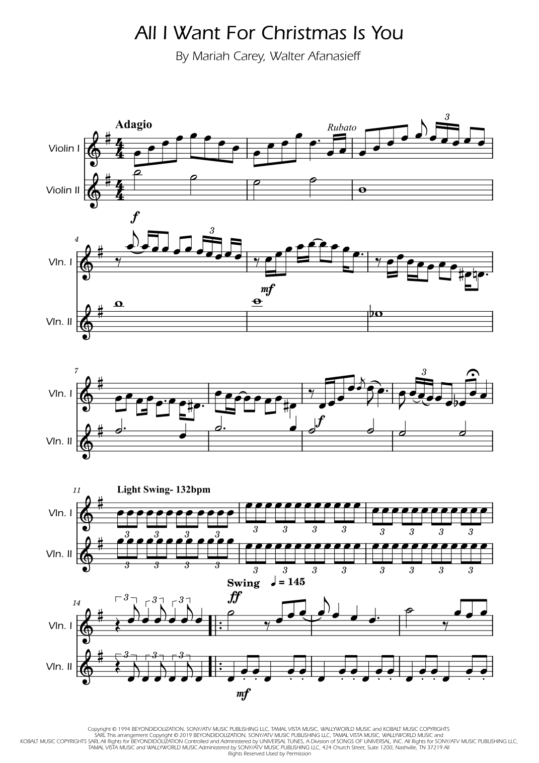 All I Want For Christmas Is You (arr. Ygor Nunes)
