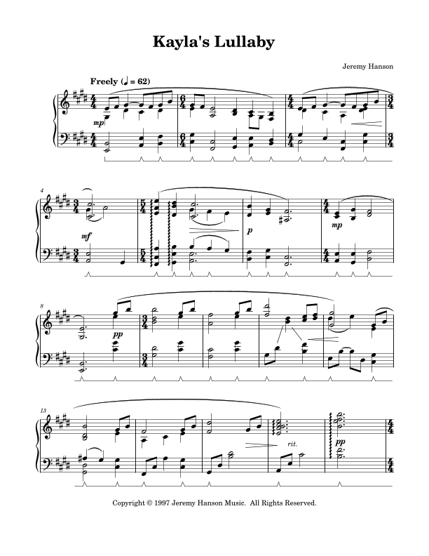 Kayla's Lullaby