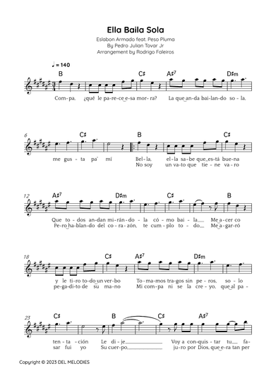 Ella Baila Sola (arr. Rodrigo Faleiros)