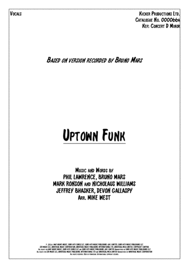 Uptown Funk (arr. Mike West)
