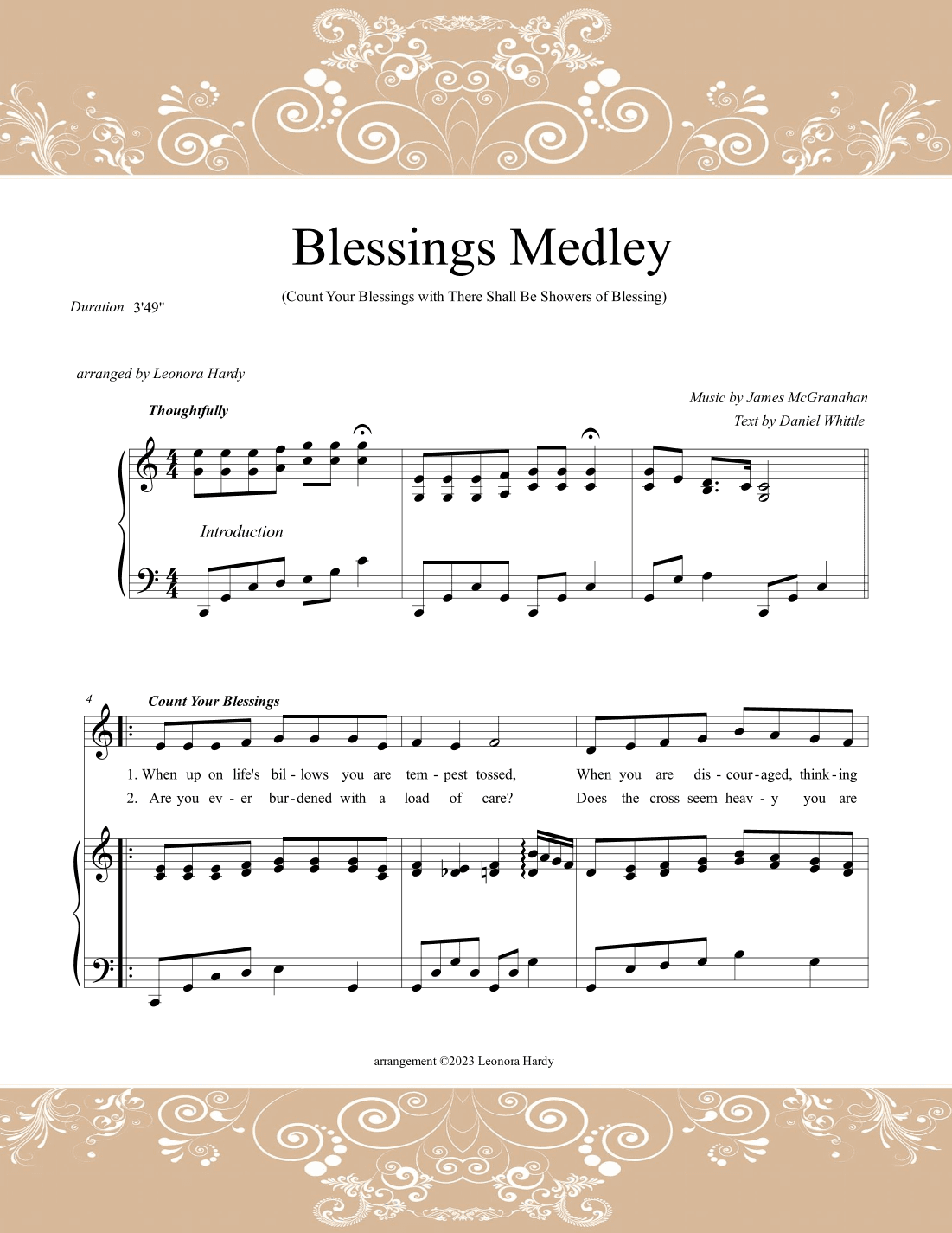 Blessings Medley (Thanksgiving) (arr. Leonora Hardy)
