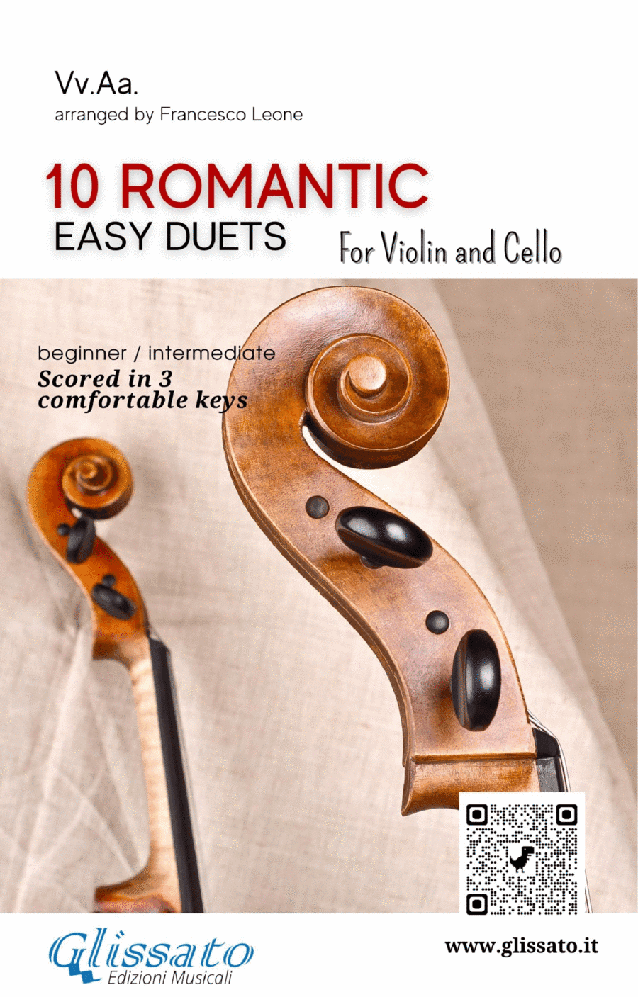 10 Romantic Easy duets for Violin and Cello (arr. Francesco Leone)