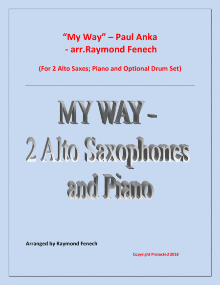My Way (arr. Raymond Fenech)