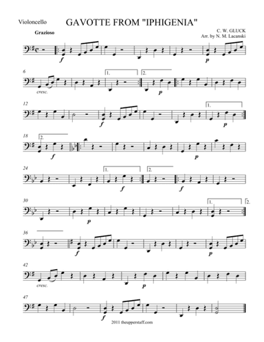 Gavotte from Iphegenia (arr. Nick Lacanski)