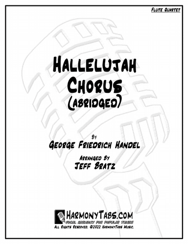 Hallelujah Chorus (Abridged) (Flute Quartet) (arr. Jeff Bratz)