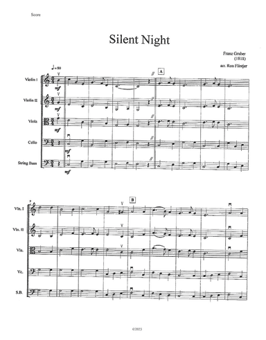 Silent Night (arr. Ron Flintjer)