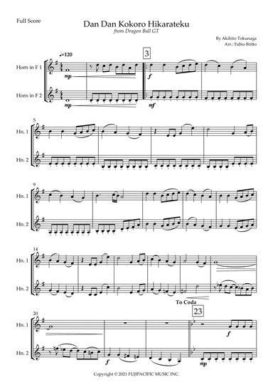 Dragon Ball Gt (arr. Fabio Britto)