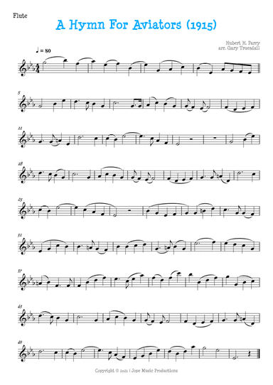 A Hymn For Aviators - Sir Hubert Parry (arr. Jope)