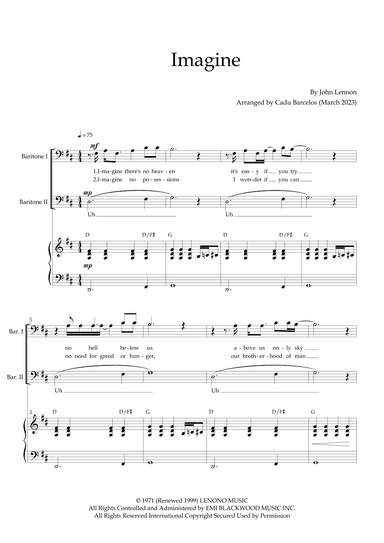 Imagine (arr. Cadu Barcelos)