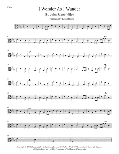 I Wonder As I Wander (arr. Kevin Busse)