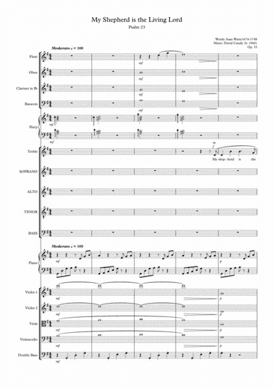 My Shepherd is the living Lord, Op. 33