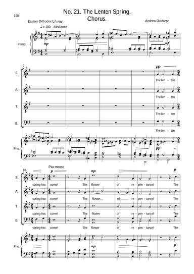 The Lenten Spring (from Songs of Hope and Creation)