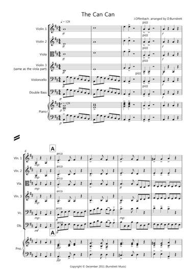 The Can Can for String Orchestra (arr. D.Burndrett)