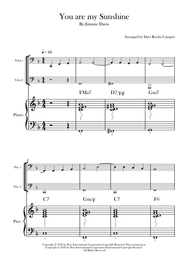 You Are My Sunshine (arr. Davi Rocha Campos)