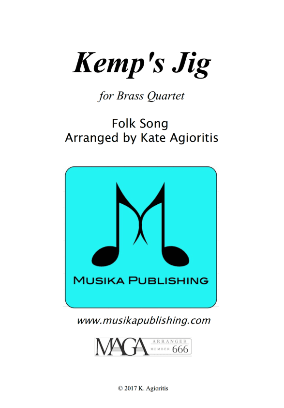 Kemp's Jig - for Brass Quartet (arr. Kate Agioritis)