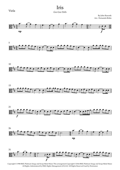 Iris (arr. Fernando Britto)
