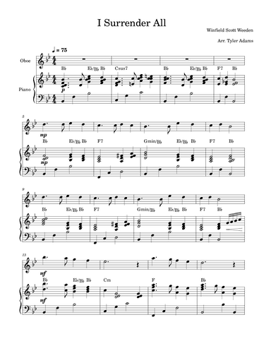 I Surrender All (arr. Tyler Adams)