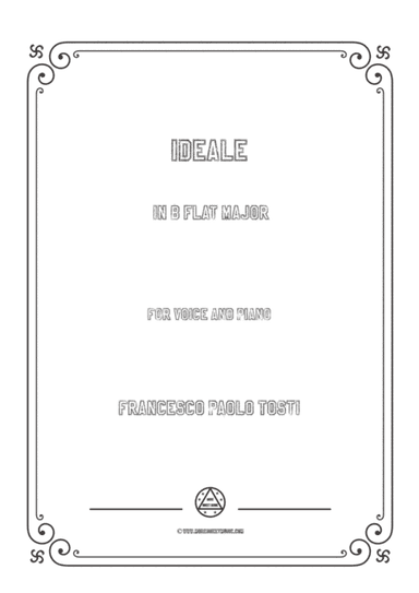 Tosti-Ideale in B flat Major,for Voice and Piano (arr. MSM)